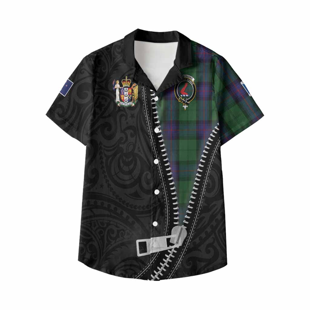 Armstrong Tartan Kid Hawaiian Shirt New Zealand Pattern Unique Zipper Stylized