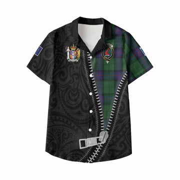 Armstrong Tartan Kid Hawaiian Shirt New Zealand Pattern Unique Zipper Stylized