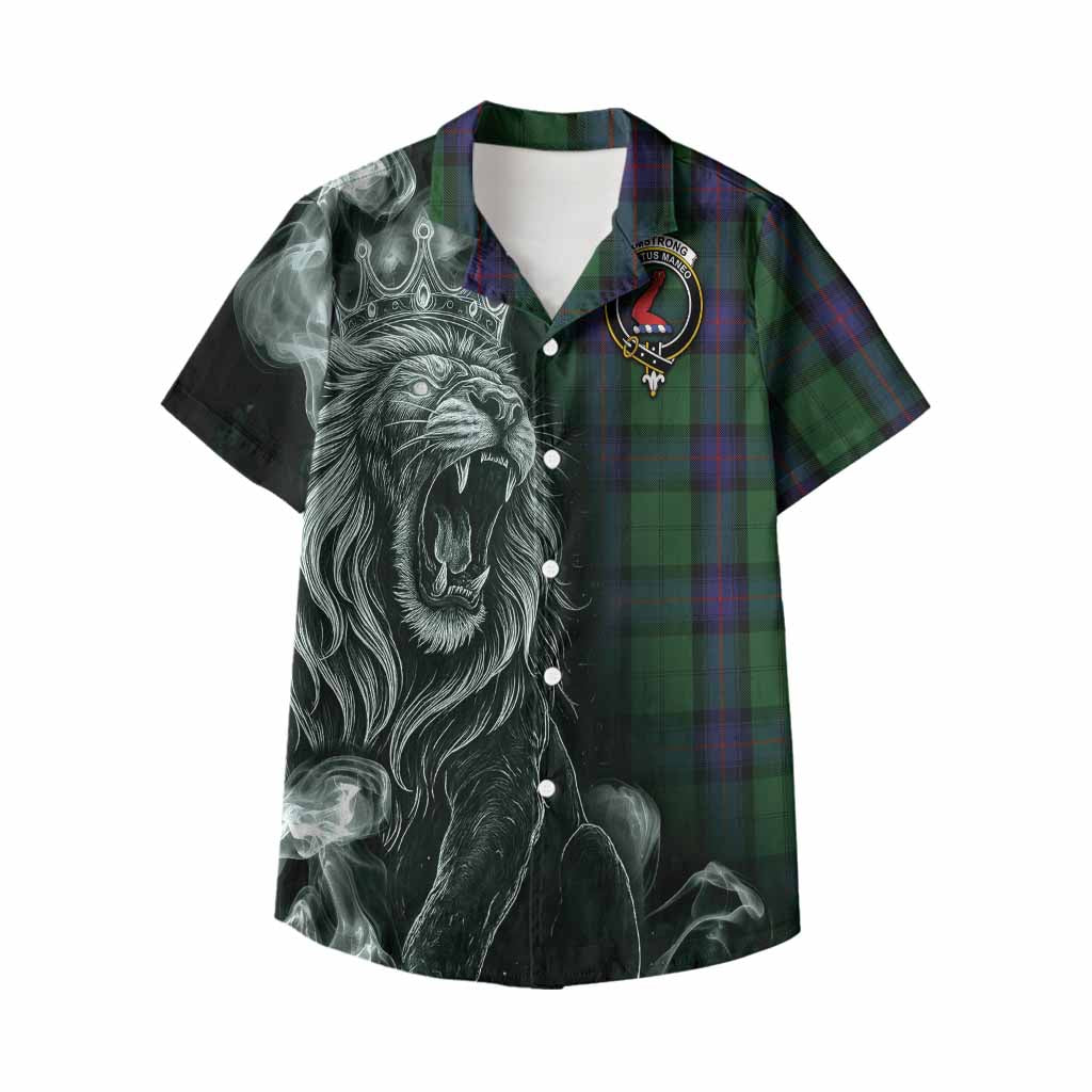 Armstrong Tartan Kid Hawaiian Shirt Roaring Lion Heritage
