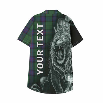 Armstrong Tartan Kid Hawaiian Shirt Roaring Lion Heritage