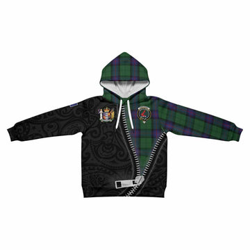 Armstrong Tartan Kid Hoodie New Zealand Pattern Unique Zipper Stylized