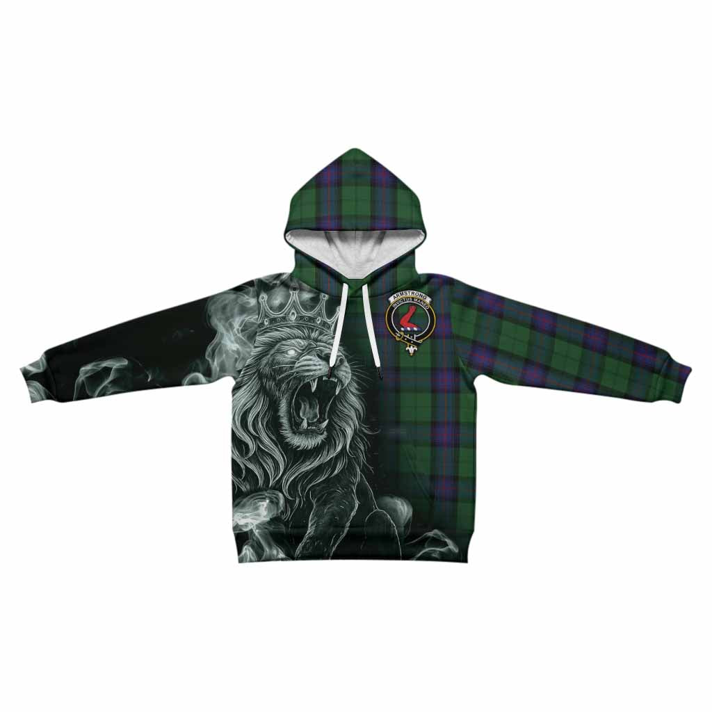 Armstrong Tartan Kid Hoodie Roaring Lion Heritage