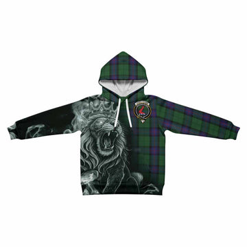 Armstrong Tartan Kid Hoodie Roaring Lion Heritage
