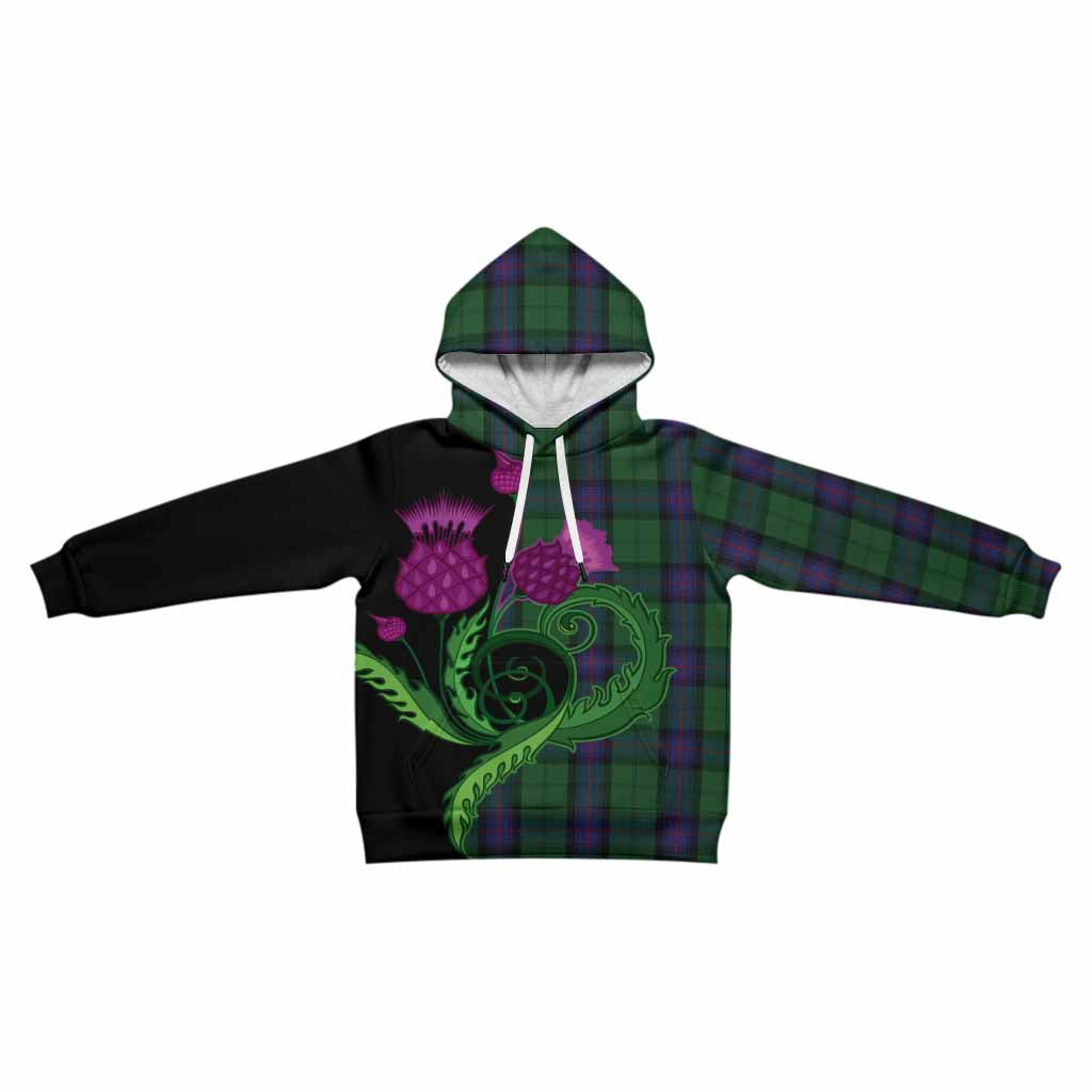 Armstrong Tartan Kid Hoodie Traditional Scottish Thistle