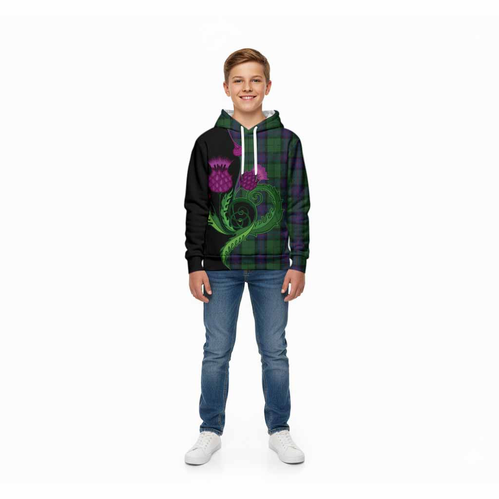 Armstrong Tartan Kid Hoodie Traditional Scottish Thistle