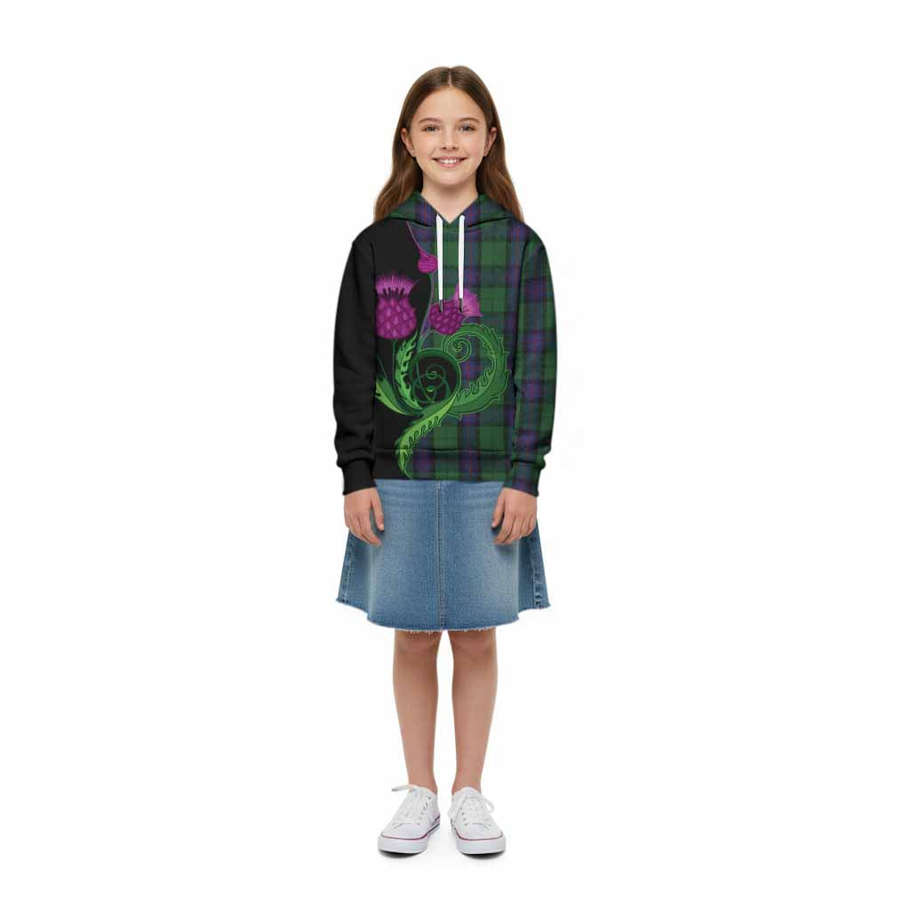 Armstrong Tartan Kid Hoodie Traditional Scottish Thistle