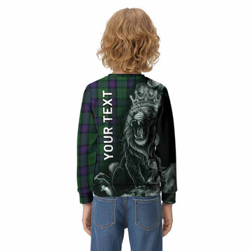 Armstrong Tartan Kid Knitted Sweatshirt Roaring Lion Heritage