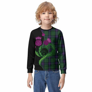 Armstrong Tartan Kid Knitted Sweatshirt Traditional Scottish Thistle