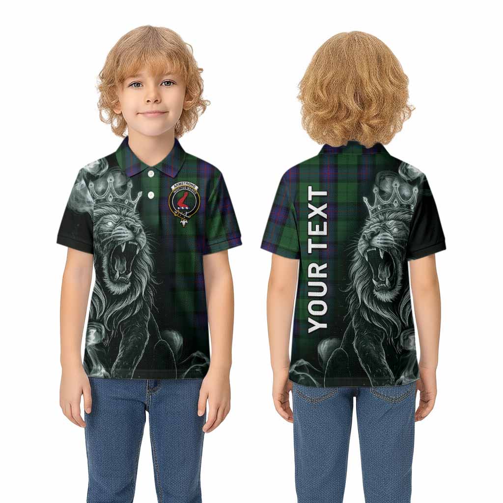 Armstrong Tartan Kid Polo Shirt Roaring Lion Heritage