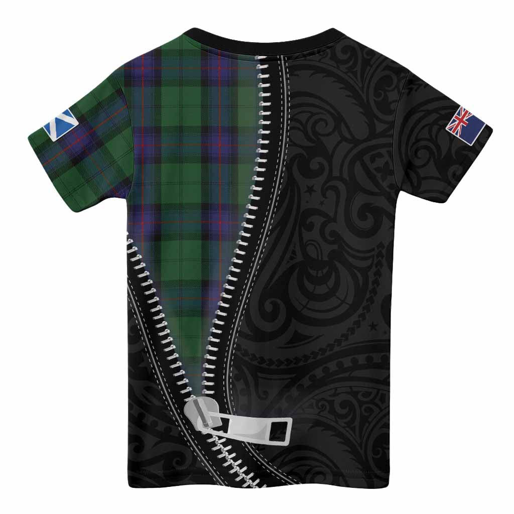 Armstrong Tartan Kid T-shirt New Zealand Pattern Unique Zipper Stylized