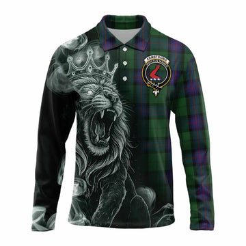Armstrong Tartan Long Sleeve Polo Shirt Roaring Lion Heritage
