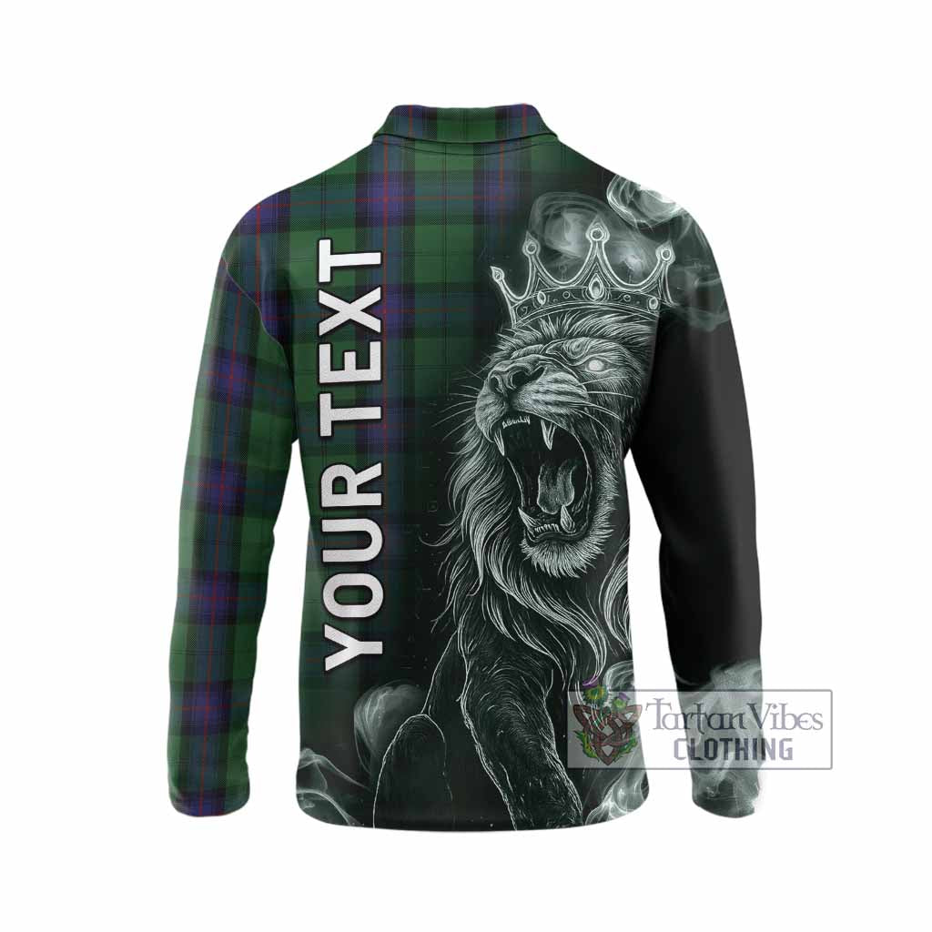 Armstrong Tartan Long Sleeve Polo Shirt Roaring Lion Heritage