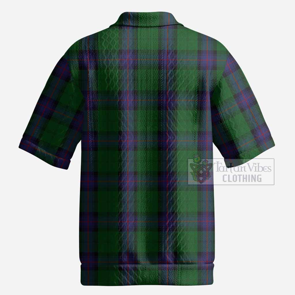 Armstrong Tartan Men’s Polo Sweater Top with Family Crest
