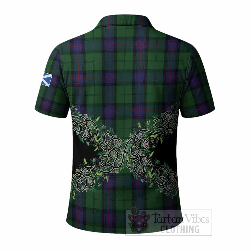 Armstrong Tartan Polo Shirt Thistle Scottish Spirit