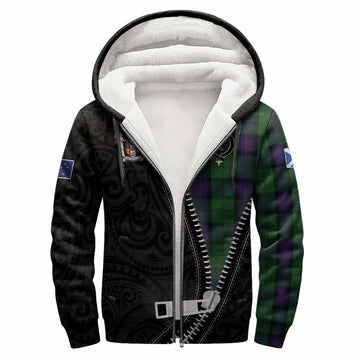 Armstrong Tartan Sherpa Hoodie New Zealand Pattern Unique Zipper Stylized
