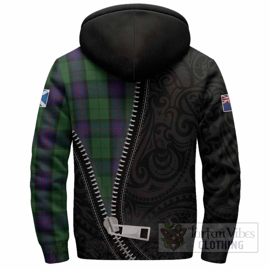 Armstrong Tartan Sherpa Hoodie New Zealand Pattern Unique Zipper Stylized