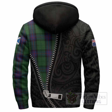 Armstrong Tartan Sherpa Hoodie New Zealand Pattern Unique Zipper Stylized