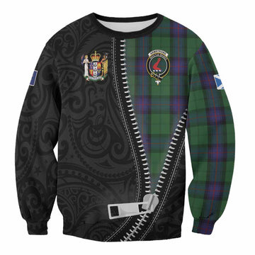 Armstrong Tartan Sweatshirt New Zealand Pattern Unique Zipper Stylized