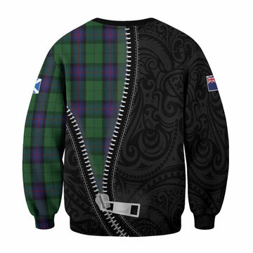 Armstrong Tartan Sweatshirt New Zealand Pattern Unique Zipper Stylized