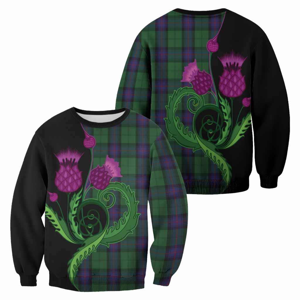 Armstrong Tartan Sweatshirt Traditional Scottish Thistle