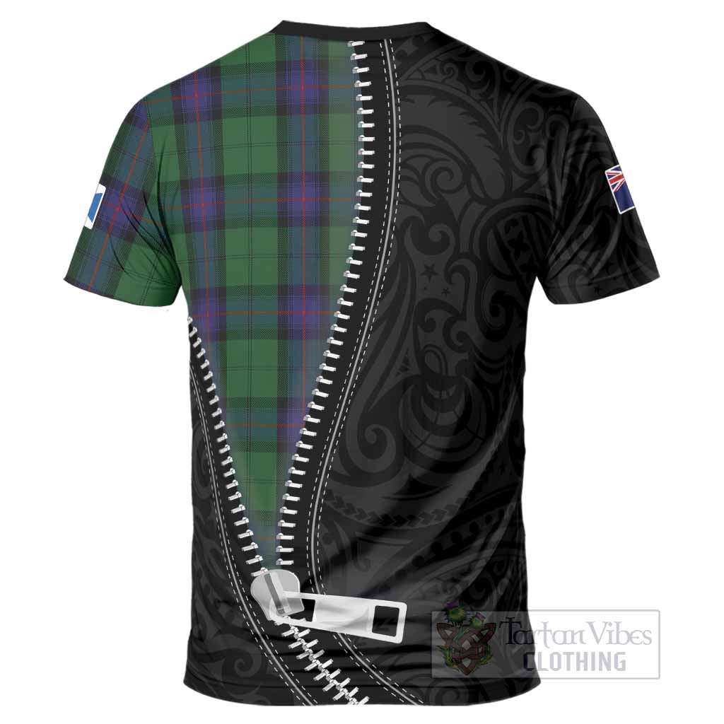 Armstrong Tartan T-Shirt New Zealand Pattern Unique Zipper Stylized