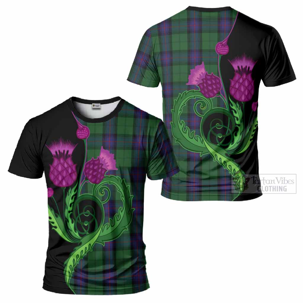 Armstrong Tartan T-Shirt Traditional Scottish Thistle