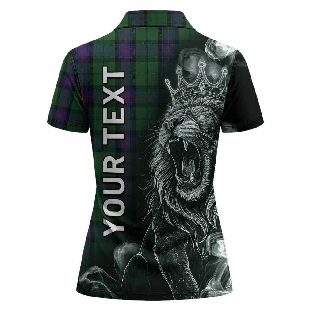 Armstrong Tartan Women Polo Shirt Roaring Lion Heritage