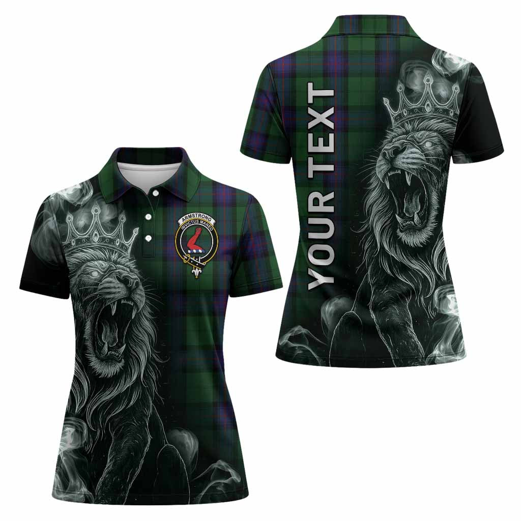 Armstrong Tartan Women Polo Shirt Roaring Lion Heritage