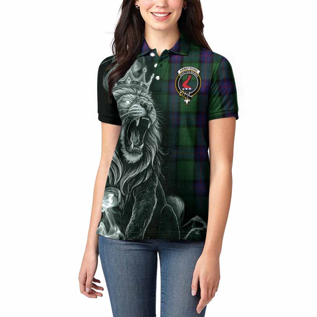 Armstrong Tartan Women Polo Shirt Roaring Lion Heritage
