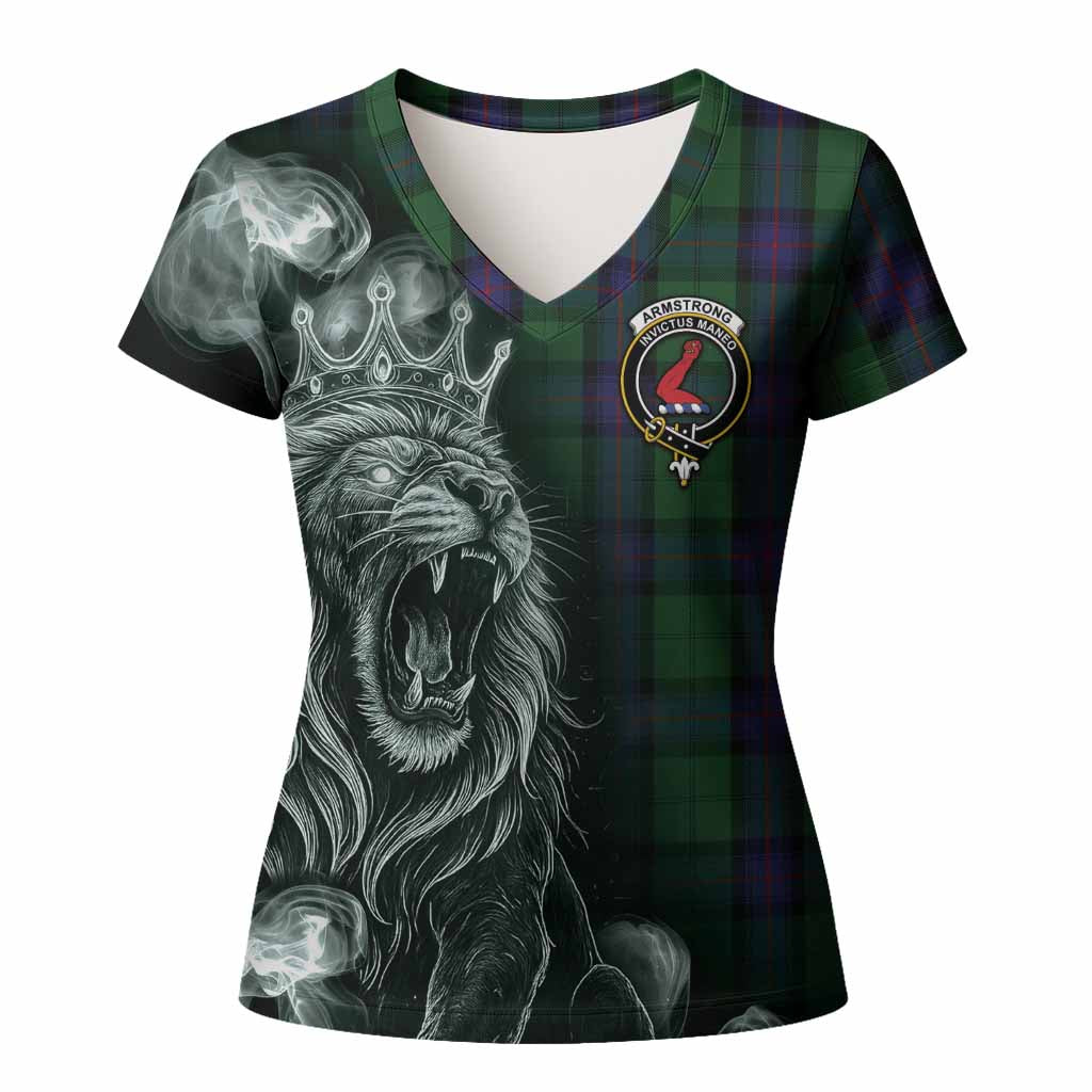 Armstrong Tartan Women T shirt Roaring Lion Heritage