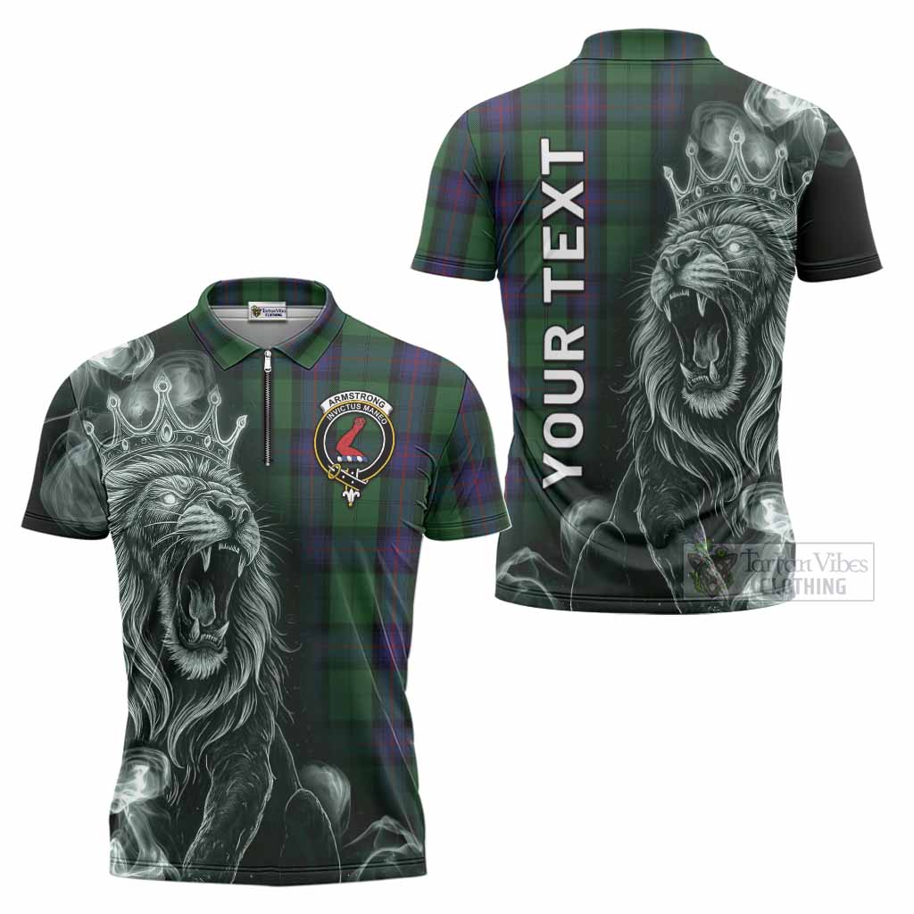 Armstrong Tartan Zipper Polo Shirt Roaring Lion Heritage