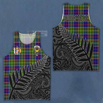 Arnott Crest Tartan Men's Tank Top with New Zealand Silver Fern Half Style Men - Tartan Vibes Clothing