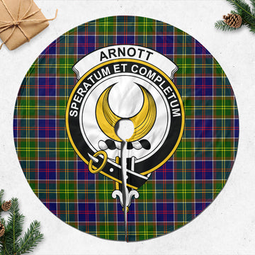 Arnott Tartan Christmas Tree Skirt with Family Crest 47*47 inch - Tartan Vibes Clothing