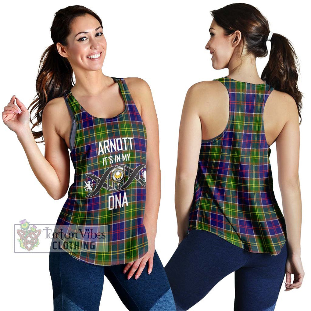 Arnott Tartan Women's Racerback Tanks with Family Crest DNA In Me Style 4XL - Tartan Vibes Clothing