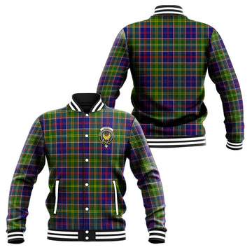 Arnott Tartan Baseball Jacket with Family Crest Unisex - Tartan Vibes Clothing