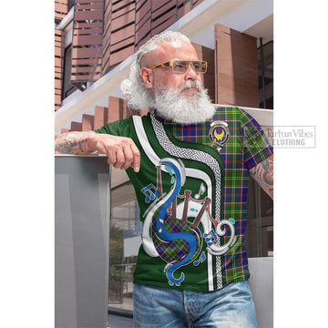 Arnott Tartan Cotton T-shirt with Epic Bagpipe Style