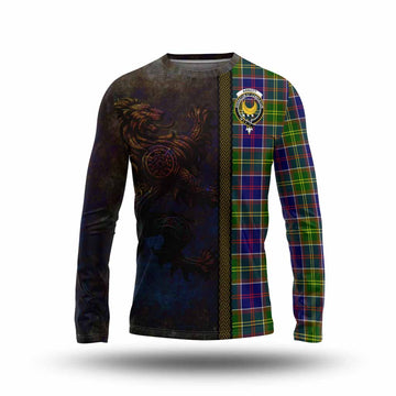 Arnott Tartan Family Crest Long Sleeve T-Shirt Alba Gu Brath Be Brave Lion Ancient Style Unisex - Tartan Vibes Clothing
