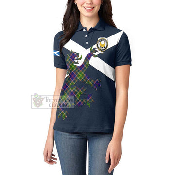 Arnott Tartan Lion Rampant Women's Polo Shirt Proudly Display Your Heritage with Alba Gu Brath and Clan Name Women - Tartan Vibes Clothing