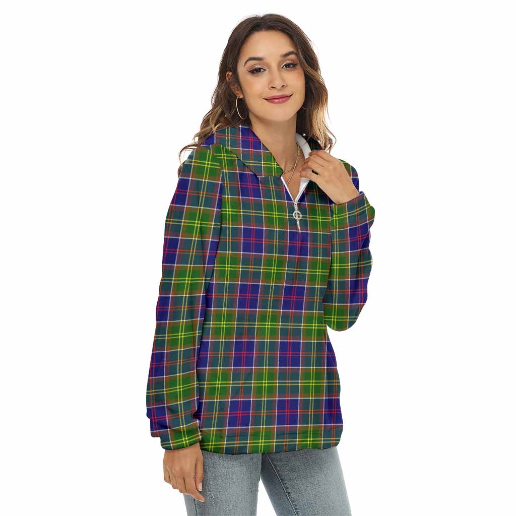 Arnott Tartan Women's Borg Fleece Hoodie with Half Zip Female - Tartan Vibes Clothing