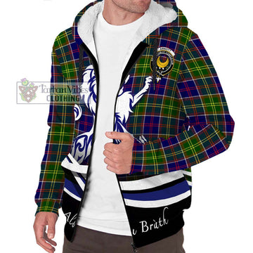 Arnott Tartan Sherpa Hoodie with Alba Gu Brath Regal Lion Emblem Unisex S - Tartan Vibes Clothing