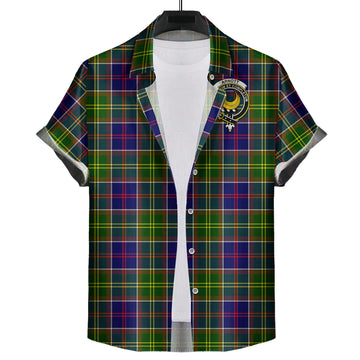 Arnott Tartan Hawaiian Shirt with Family Crest Kid - Tartan Vibes Clothing
