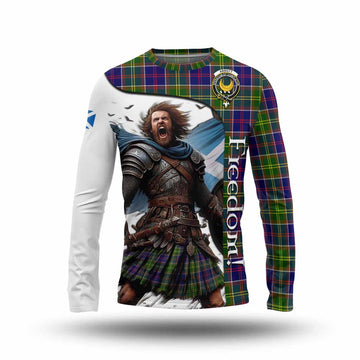 Tartan Vibes Clothing Arnott Crest Tartan Long Sleeve T-Shirt Inspired by the Freedom of Scottish Warrior