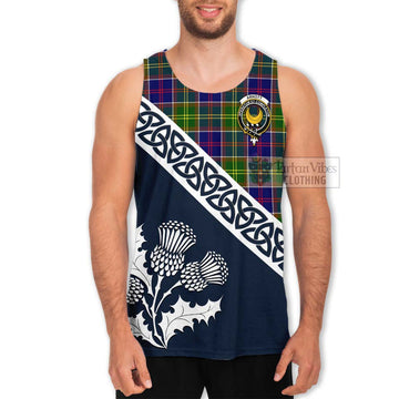 Arnott Tartan Men's Tank Top Featuring Thistle and Scotland Map Men - Tartan Vibes Clothing