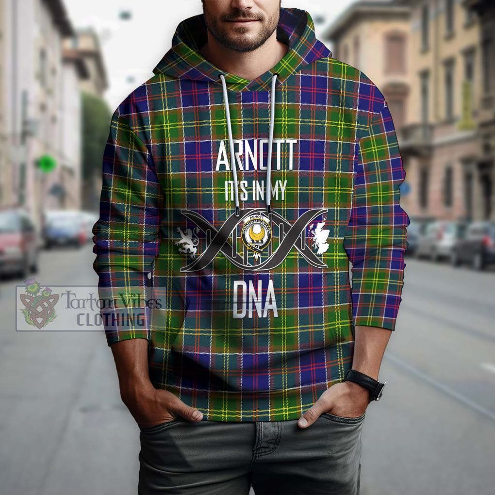 Arnott Tartan Hoodie with Family Crest DNA In Me Style Pullover Hoodie - Tartan Vibes Clothing