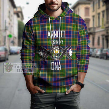 Arnott Tartan Hoodie with Family Crest DNA In Me Style Pullover Hoodie - Tartan Vibes Clothing