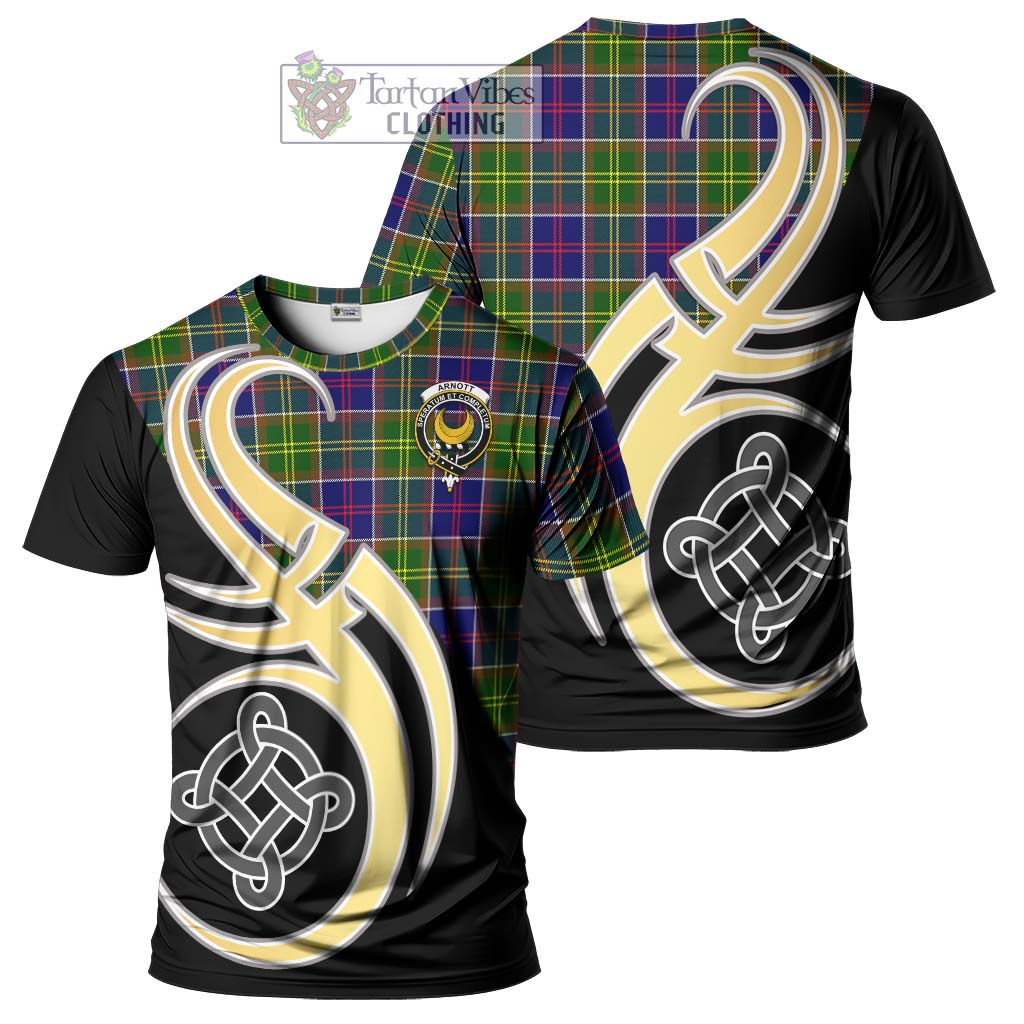 Arnott Tartan T-Shirt with Family Crest and Celtic Symbol Style Kid's Shirt - Tartan Vibes Clothing