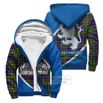 Arnott Family Crest Tartan Sherpa Hoodie Celebrate Saint Andrew's Day in Style Unisex S - Tartan Vibes Clothing