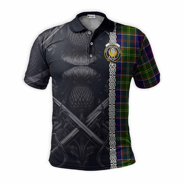 Arnott Tartan Polo Shirt with Family Crest Cross Sword Thistle Celtic Vibes Kid - Tartan Vibes Clothing