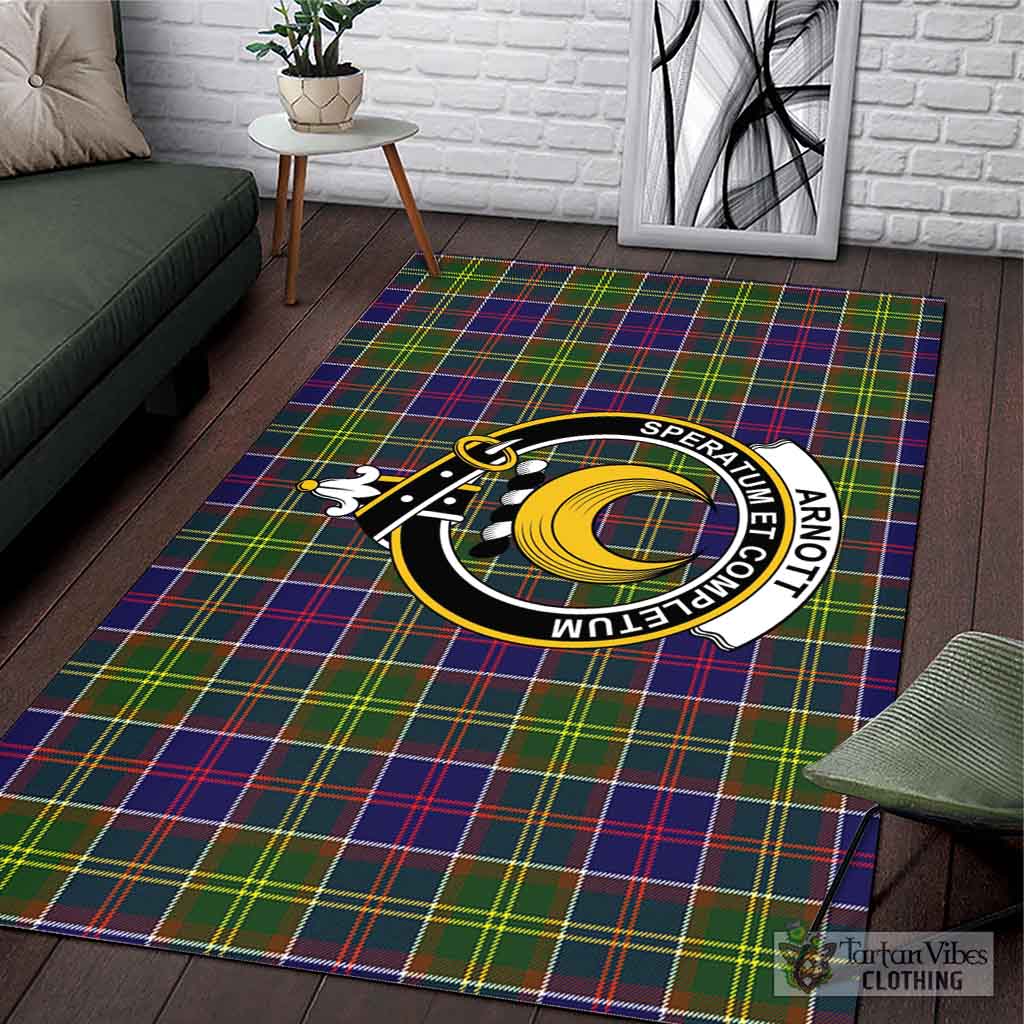 Arnott Tartan Area Rug with Family Crest L 59*86 inch (150x220 cm) - Tartan Vibes Clothing