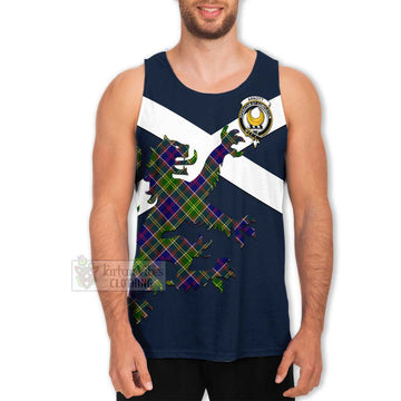 Arnott Tartan Lion Rampant Men's Tank Top Proudly Display Your Heritage with Alba Gu Brath and Clan Name Men - Tartan Vibes Clothing